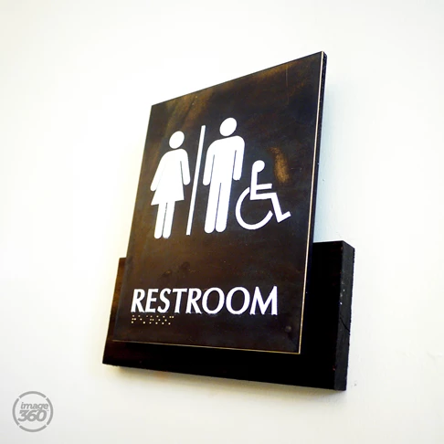 custom ADA restroom sign i360 Traverse City 